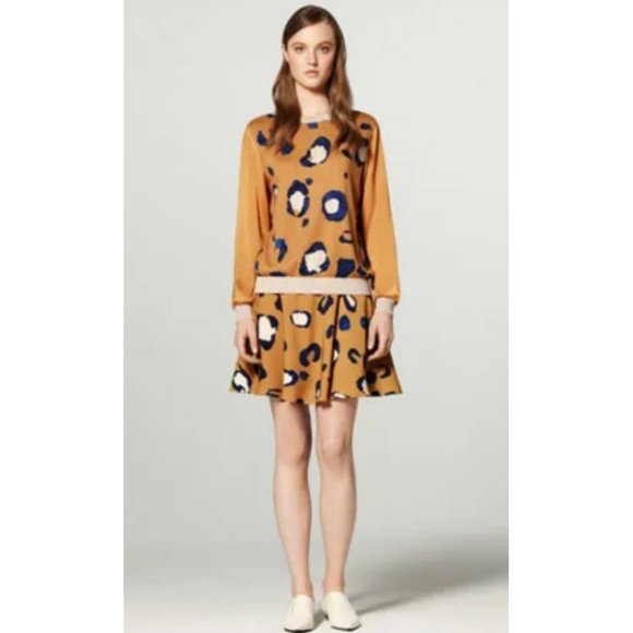 3.1 PHILLIP LIAM Multicolor Leopard Print A-Line Skirt - Picture 1 of 6